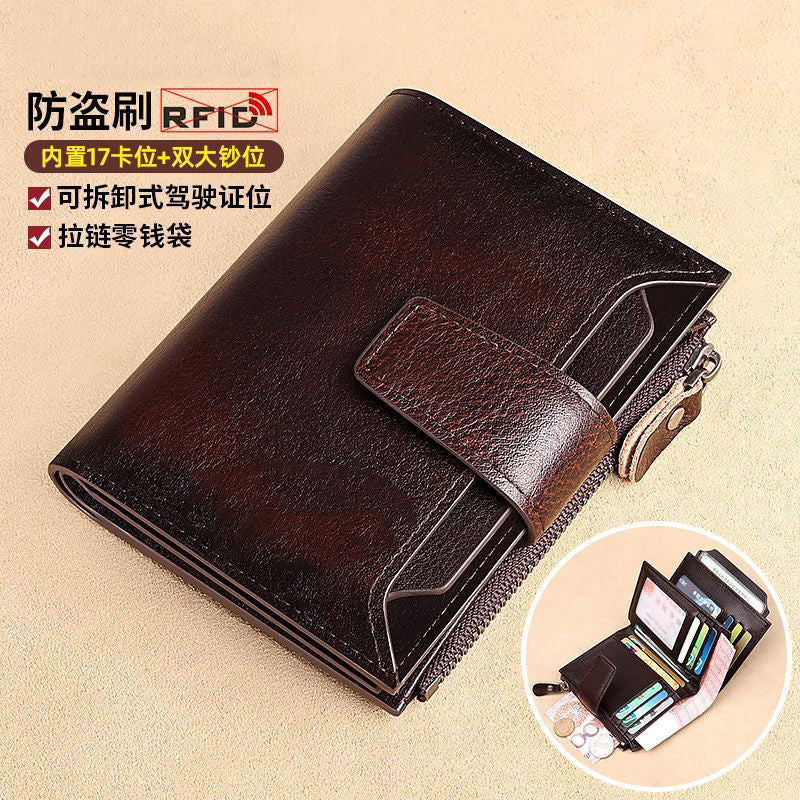 Wholesale men' s textured short business wallet